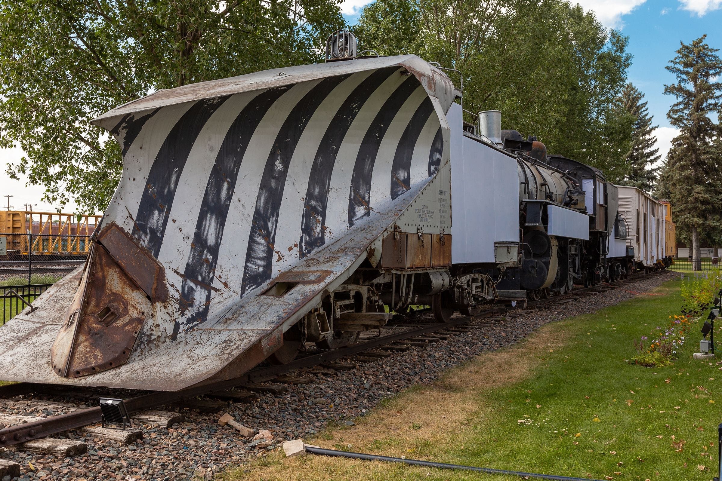 Railway snowplow. Railroad museum. Laramie, Wyoming. 29 July 20016