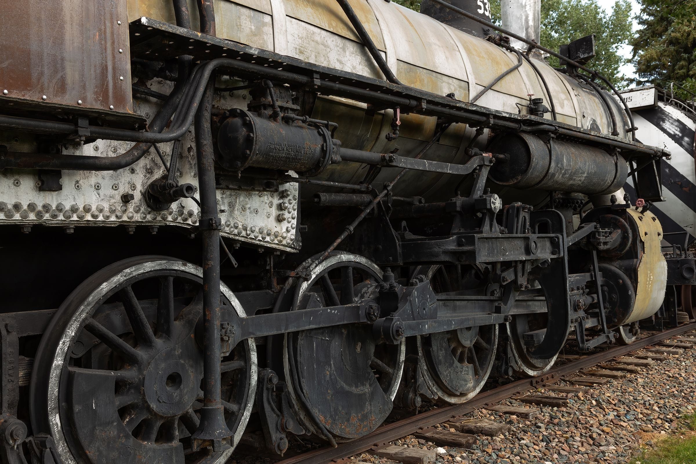 Steam locomotive. Railroad museum. Laramie, Wyoming. 29 July 2016