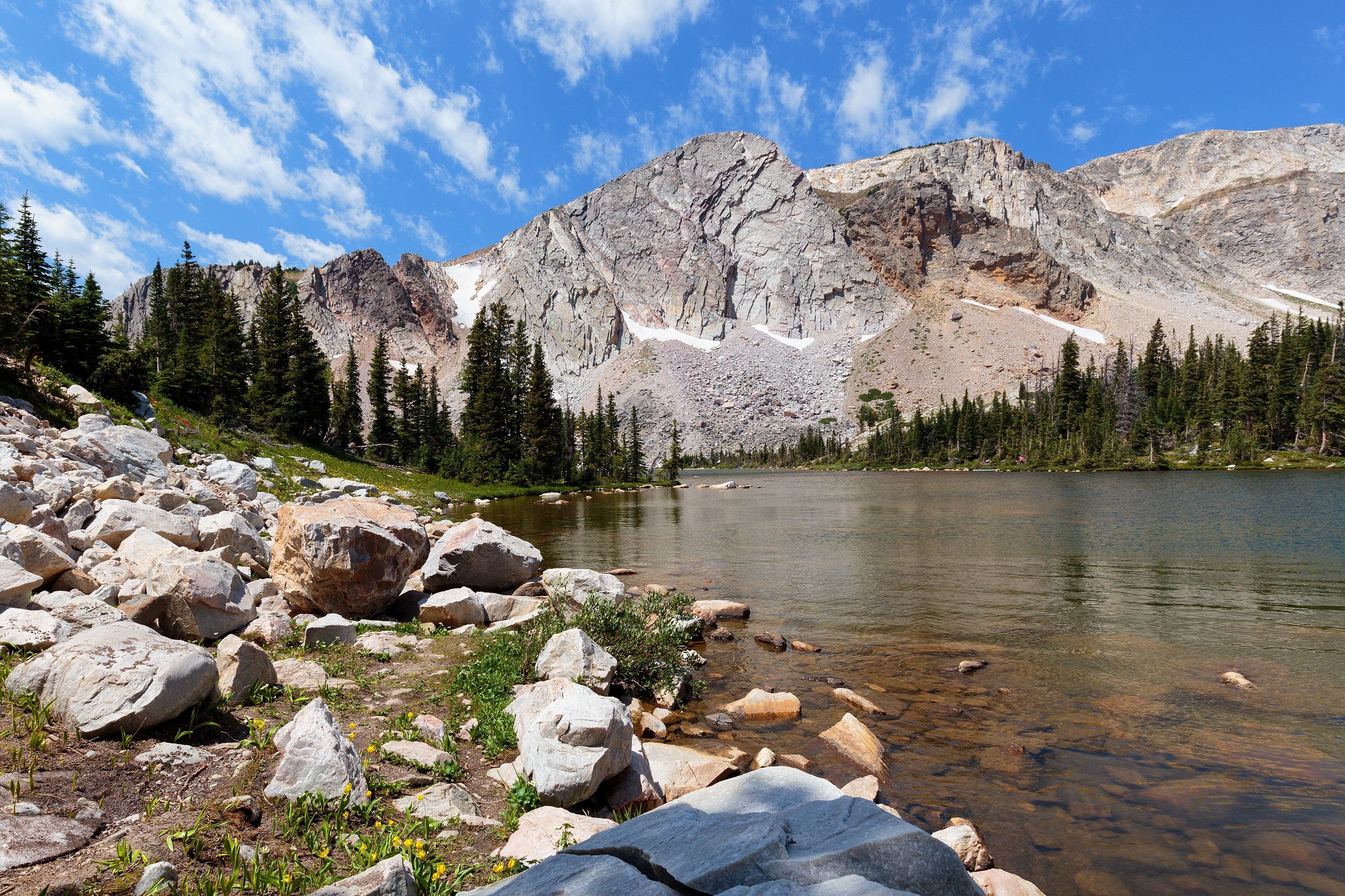 Lake Marie southeast shore. Snowy Range Mountains. 28 July 2016